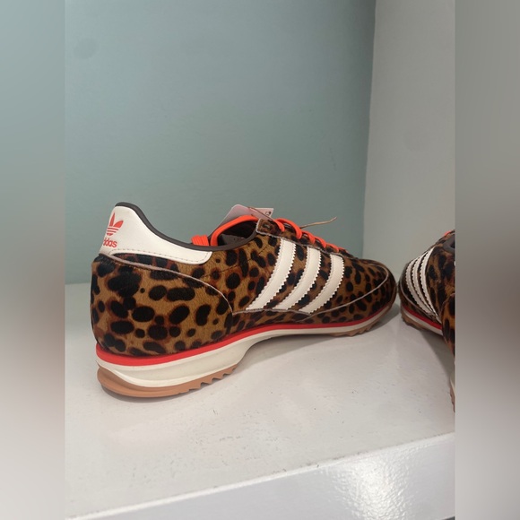 adidas SL 72 OG Leopard Print Impact Orange Sneaker New NWT - Picture 15 of 16